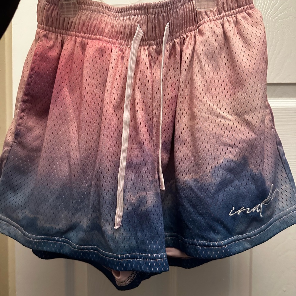 Inaka Power Pink and Blue Ombre Women's Shorts